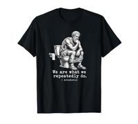 Divertente filosofia Aristotele Meme filosofo Greco Maglietta