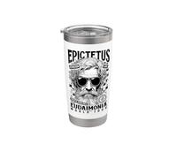 Divertente filosofia stoica Epictetus Stoicism Eudaimonia Tour Bicchiere termico in acciaio inox doppia parete