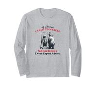Divertente filosofo dell'orso, introverso, ovviamente parlo a me stesso Maglia a Manica