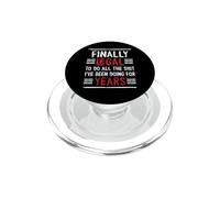 Divertente Finalmente Legale 21 ° Compleanno Sono 21 Anni PopSockets PopGrip per MagSafe