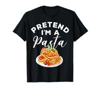 Divertente Finta Io Sono Una Pasta Costume di Halloween per Gli Amanti del Foodie Maglietta