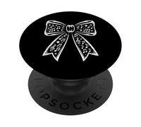 Divertente fiocco vintage con note musicali, effetto invecchiato PopSockets PopGrip Adesivo