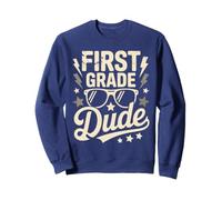 Divertente First Grade Dude Bruh We Back Cool Teacher Future Hero Felpa