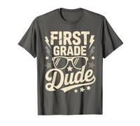 Divertente First Grade Dude Bruh We Back Cool Teacher Future Hero Maglietta