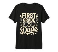 Divertente First Grade Dude Bruh We Back Cool Teacher Future Hero Maglietta Premium
