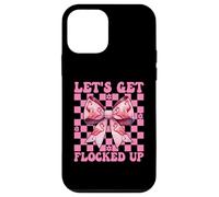 Divertente Flamingo Ragazza Mamma Rosa Coquette Let's Get Flocked Up Custodia per iPhone 12 mini