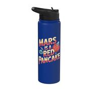 Divertente Flat Mars Society Stainless Steel Insulated Water Bottle