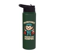 Divertente flebotomia vampiro gioco di parole infermiera veinpire flebotomisti Stainless Steel Insulated Water Bottle
