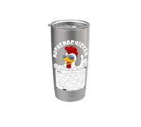 Divertente formula di equazione della geometria matematica, MATHEMACHICKEN Bicchiere termico in acciaio inox doppia parete