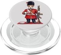 Divertente Fox-Terrier Cane Londra KING'S GUARD Bandiera Inghilterra PopSockets PopGrip per MagSafe