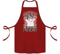 Divertente Francese Cane Bulldog Frenchie Cotone Grembiule 100% Biologico