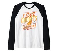 Divertente Gadget tecnologico Amante Shopping Umorismo per Geek e codificatori Maglia con Maniche Raglan