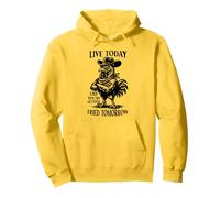 Divertente gallina cowboy gallina gallo fattoria animale regalo uomo donna Felpa con Cappuccio