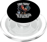 Divertente Gallo Con Pala Fattoria Vita Giardinaggio Umorismo PopSockets PopGrip per MagSafe