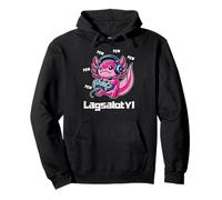 Divertente Gamer Axolotl Humor Pun Toddler Boy Girl Tee Felpa con Cappuccio