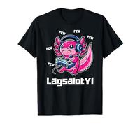 Divertente Gamer Axolotl Humor Pun Toddler Boy Girl Tee Maglietta