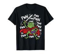 Divertente Gamer Frog Videogioco Spada Controller per Maglietta