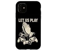 Divertente Gamer Gioco di parole Mani in preghiera Videogioco Umorismo Retro Console Custodia per iPhone 11