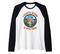 Divertente Gamer Nonno I Camped Prima Che Era Tossico Maglia con Maniche Raglan