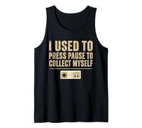 Divertente Gamer Salute Mentale Retro Gaming Therapy Canotta