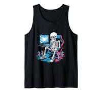 Divertente Gamer Skeleton Gaming Chair Video Game Energy Drink Canotta