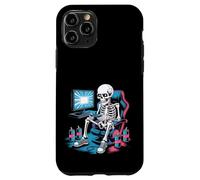 Divertente Gamer Skeleton Gaming Chair Video Game Energy Drink Custodia per iPhone 11 Pro