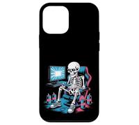 Divertente Gamer Skeleton Gaming Chair Video Game Energy Drink Custodia per iPhone 12 mini