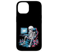 Divertente Gamer Skeleton Gaming Chair Video Game Energy Drink Custodia per iPhone 14