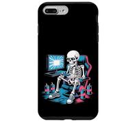 Divertente Gamer Skeleton Gaming Chair Video Game Energy Drink Custodia per iPhone 7 Plus/8 Plus