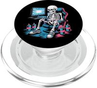 Divertente Gamer Skeleton Gaming Chair Video Game Energy Drink PopSockets PopGrip per MagSafe
