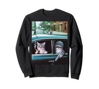 Divertente Gangster Gatto Dire Mafia Mobster Noir Umorismo Donne Me Felpa