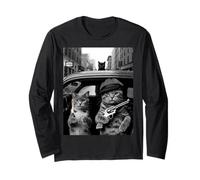 Divertente Gangster Gatto Dire Mafia Mobster Noir Umorismo Donne Me Maglia a Manica