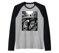Divertente Gangster Gatto Dire Mafia Mobster Noir Umorismo Donne Me Maglia con Maniche Raglan