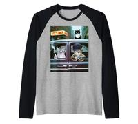 Divertente Gangster Gatto Dire Mafia Mobster Noir Umorismo Donne Me Maglia con Maniche Raglan
