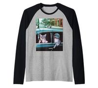 Divertente Gangster Gatto Dire Mafia Mobster Noir Umorismo Donne Me Maglia con Maniche Raglan