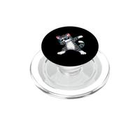 Divertente gattino soriano che danza, divertente e divertente PopSockets PopGrip per MagSafe