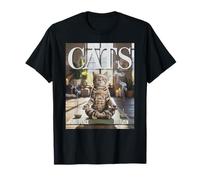 Divertente Gatto AI in Lotus Yoga Posa Bootleg Meditation Graphic Maglietta