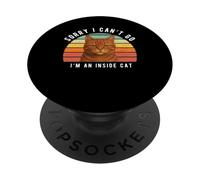 Divertente gatto arancione sarcastico umorismo dentro gatto PopSockets PopGrip Adesivo