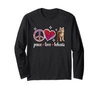 Divertente Gatto Bobcat Amante felino Lince Gatto Selvatico Bobcat Maglia a Manica