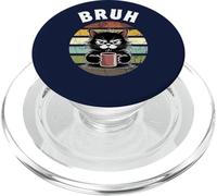 Divertente Gatto Bruh Meme Grafica Adolescenti Ragazzi Ragazze Uomini Donne Bambini PopSockets PopGrip per MagSafe