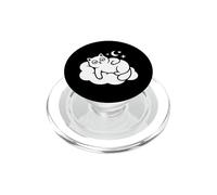 Divertente gatto che dorme accogliente notte relax carino animale sonno PopSockets PopGrip per MagSafe