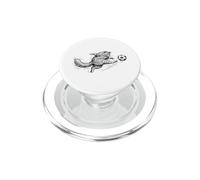Divertente gatto che gioca a calcio calcio palla PopSockets PopGrip per MagSafe