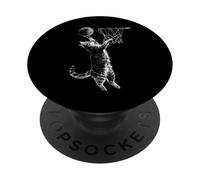 Divertente gatto da basket PopSockets PopGrip Adesivo