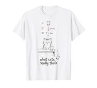 Divertente Gatto Fisica gravità Scienza Umorismo Maglietta