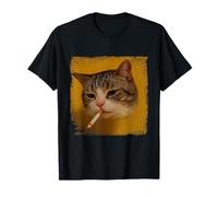 Divertente Gatto Fumatore, Meme Sigaretta Kitty Gen Z, Amante dei Gatti Maglietta