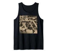 Divertente Gatto Gang Meme Street Sarcastico Vintage Canotta