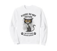 Divertente Gatto già infastidito lasciami Solo Kitty Felpa