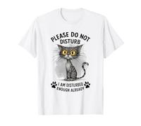 Divertente Gatto già infastidito lasciami Solo Kitty Maglietta