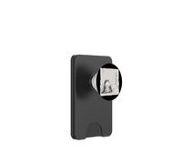 Divertente gatto grasso giapponese Zen Buddha Chonky Cat Pittura PopSockets PopWallet per MagSafe