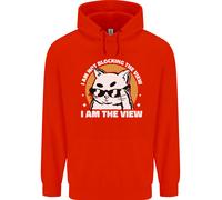 Divertente Gatto i Am The View Uomo Felpa